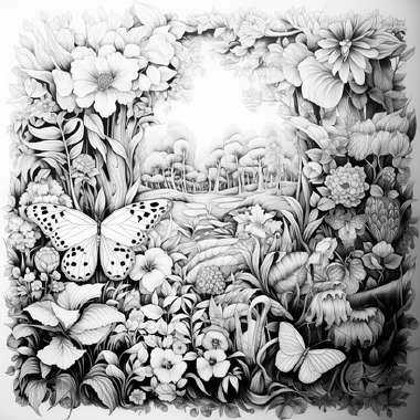 iCOLOR Colouring Board Butterfly Meadow