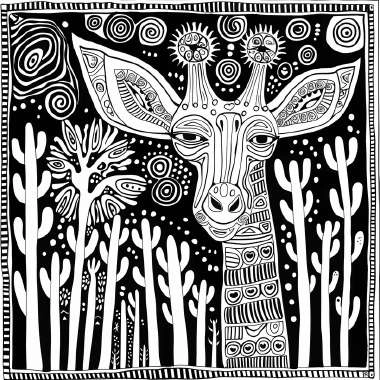 iCOLOR Colouring Board Giraffes Day Out