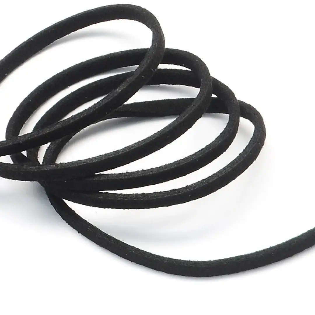Black Leather Cord - 2m