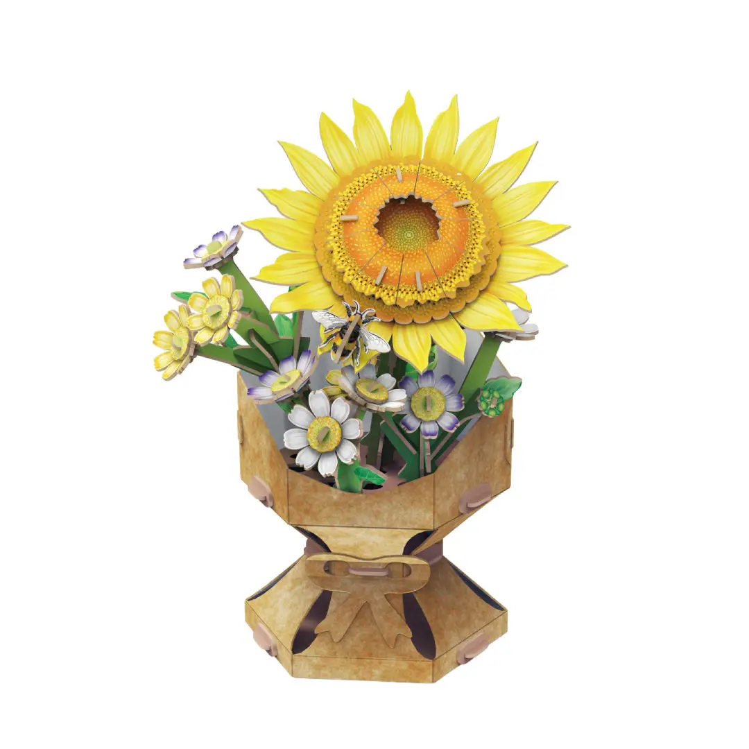CubicFun 3D Puzzle - Sunflower Bouquet