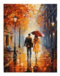 Paint by Numbers – Couple in the Rain