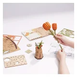 Robotime 3D Wooden Puzzle - Orange Tulip