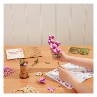 Robotime 3D Wooden Puzzle – Pink Tulip