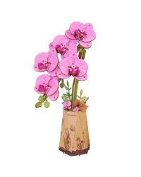Robotime 3D Wooden Puzzle – Purple Moth Orchid