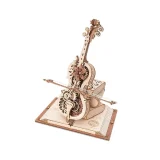 Robotime Wooden 3D Puzzle - Mechanical Cello Music Box