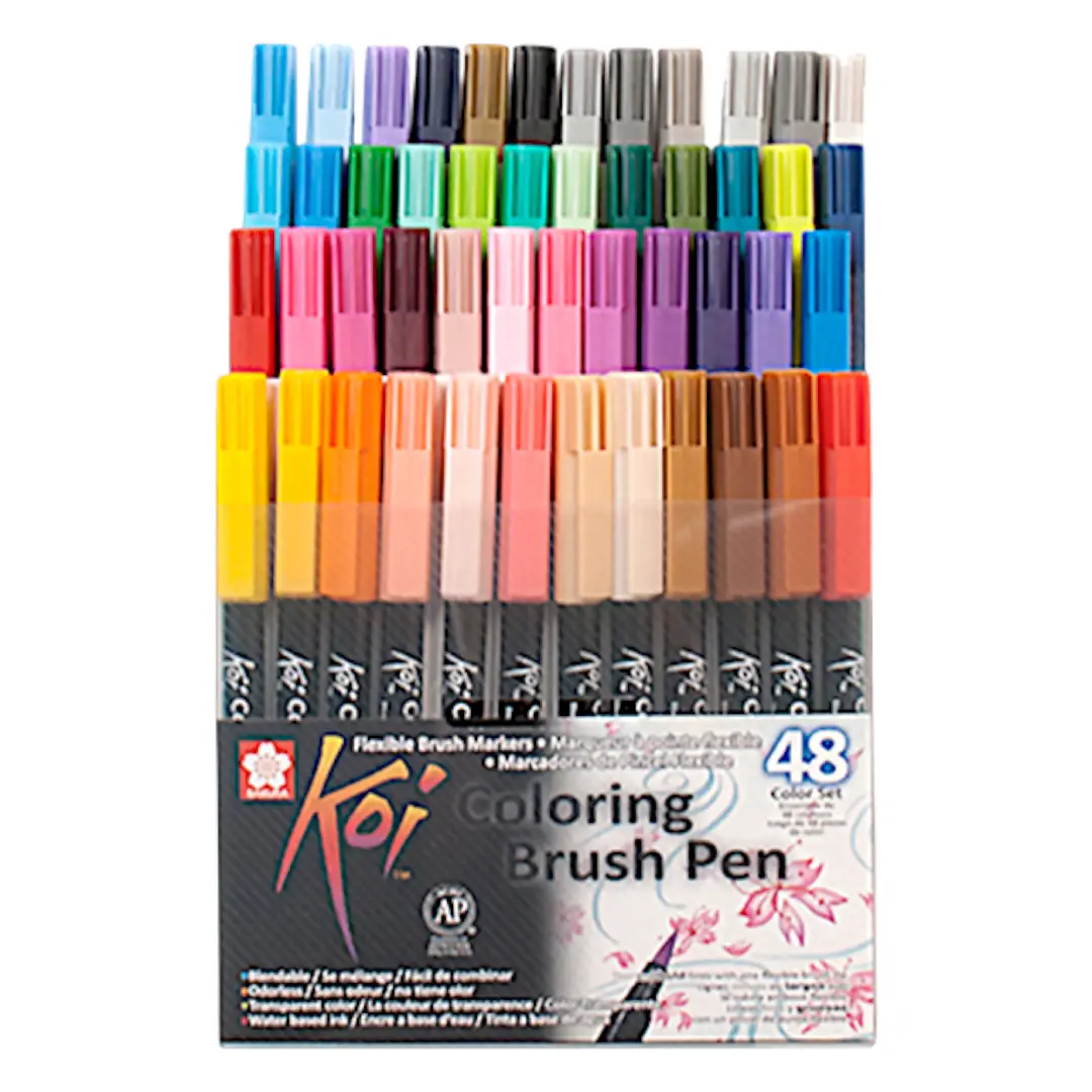 Sakura Koi Colouring Brush Pen 48 Set