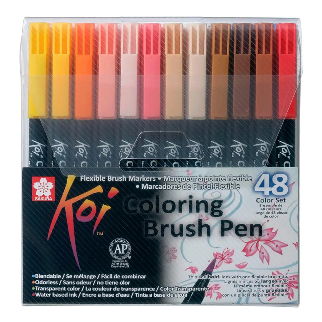 Sakura Koi Colouring Brush Pen 48 Set