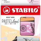 Stabilo Pastel Love Mini Highlighters 3 Piece