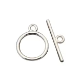Toggle Clasp Silver - 4 Sets