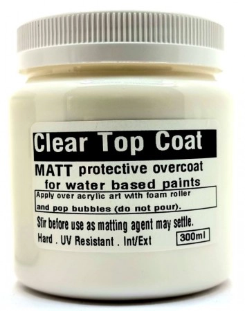 Clear Top Coat Varnish 350ml matt