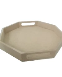 Wooden Tray Octagonal Medium