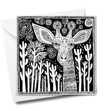 iCOLOR Colouring Gift Card Giraffes Day Out