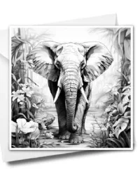 iCOLOR Colouring Gift Card Majestic Elephant