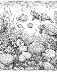 iCOLOR Colouring Board Turtle Reef