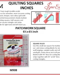 Patchwork Ruler – 6.5 x 6.5 Inches