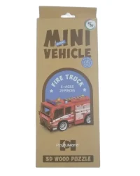 3D Wood Puzzle Kit – Fire Truck