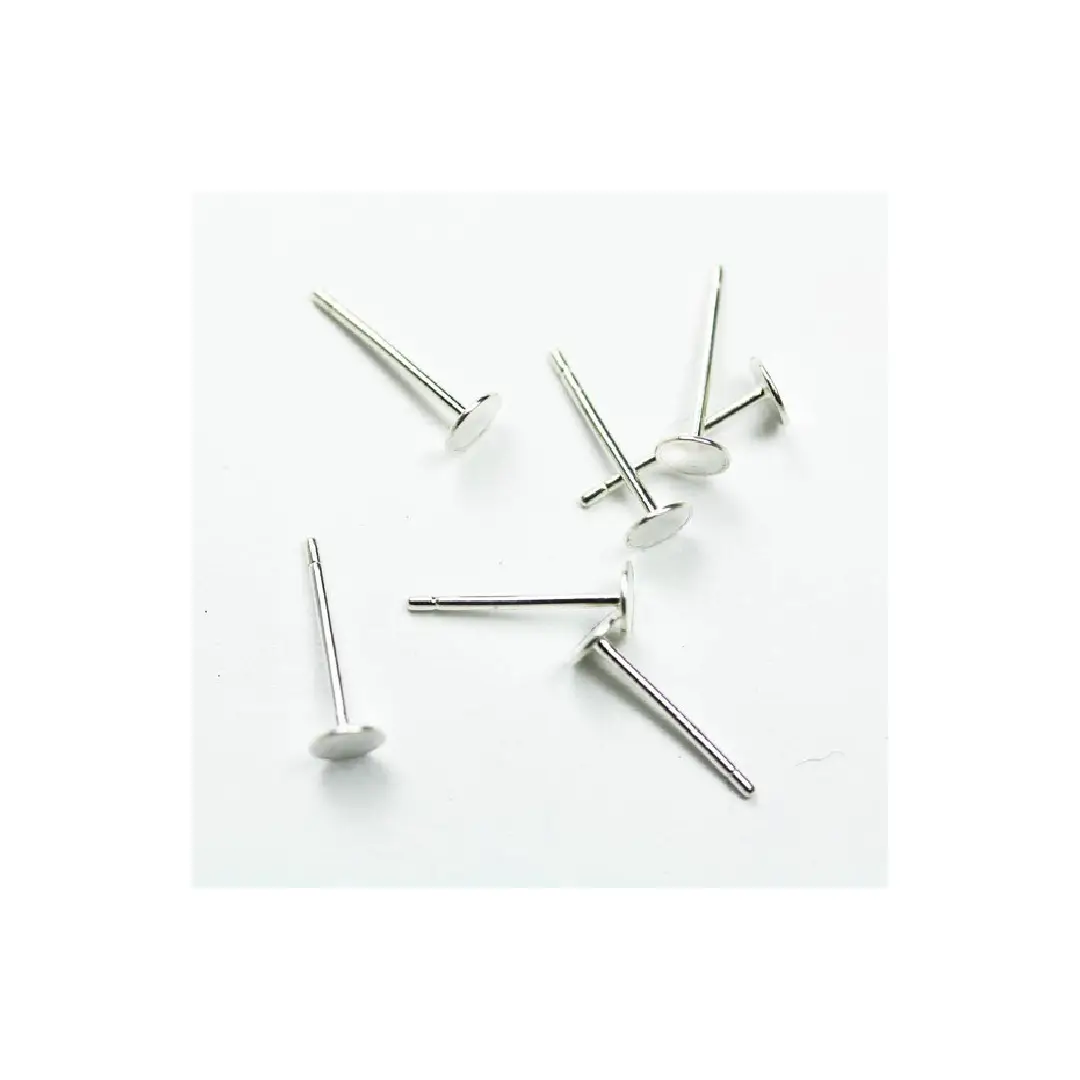 Bead Findings Flat Stud - 10 Pieces