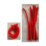 Chenille Sticks - 12mm Red