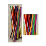 Chenille sticks mixed colours 50pc