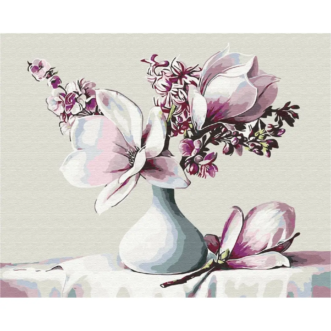 Paint by Numbers - Bouquet of Magnolias