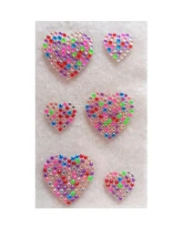 Rhinestones Hearts – Mixed Colours & Sizes