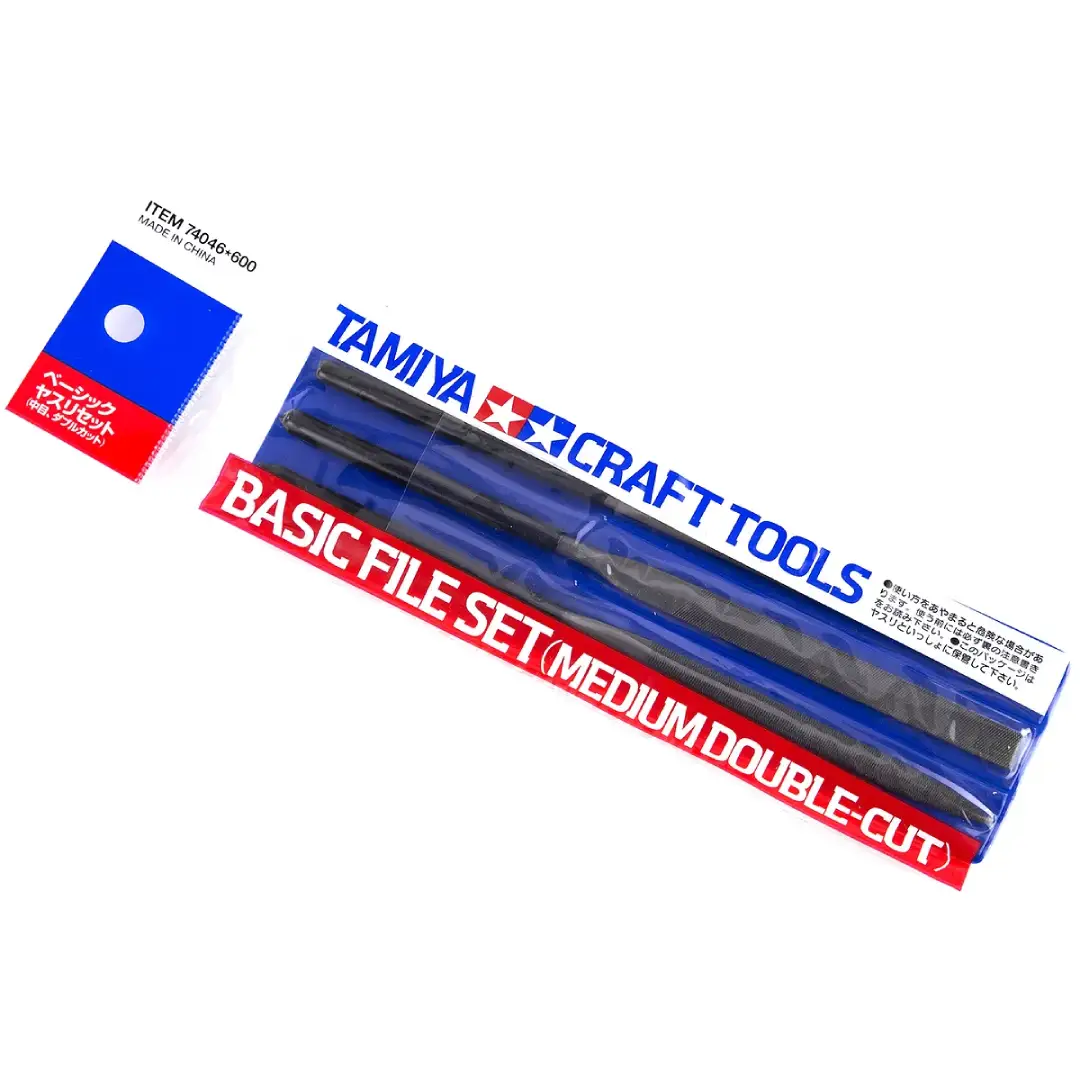 Tamiya Basic File Set - Medium Double Cut