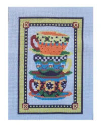 Teacups Cross Stitch Kit – W&M