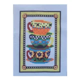 Teacups Cross Stitch Kit - W&M