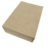 Wooden Hinged Card Box with 2 Divisions