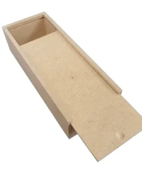 Wooden Pencil Box with Sliding Lid