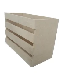 Wooden Serviette Box Slatted