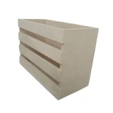 Wooden Serviette Box Slatted