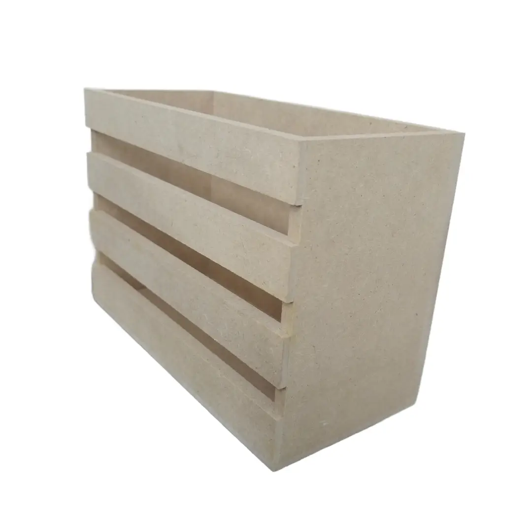 Wooden Serviette Box Slatted