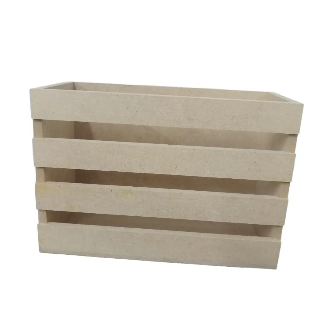 Wooden Serviette Box Slatted
