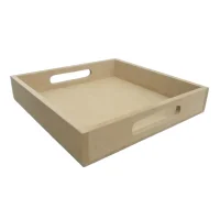 Wooden Serviette Tray Single
