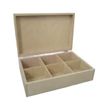 Wooden Tea/Herb Box 6 Division