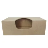 Wooden Tissue Box with Open Front