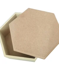 Wooden Trinket Box Hex X-Large