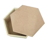 Wooden Trinket Box Hex X-Large