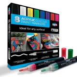 Zieler Acrylic Paint Markers (8pc) - Colour