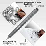 Zieler Fineliner 12 Drawing Pens