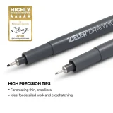 Zieler Fineliner 12 Drawing Pens