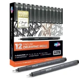 Zieler Fineliner 12 Drawing Pens
