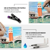 Artist's Soft Water-Soluble Oil Pastels - 24pc