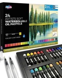 Artist’s Soft Water-Soluble Oil Pastels – 24pc
