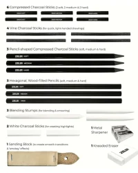 Charcoal Drawing Set – 24pc