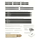 Charcoal Drawing Set - 24pc