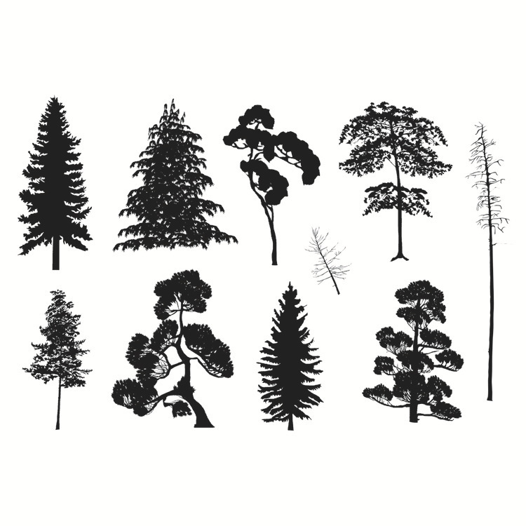 Clear Stamp Trees