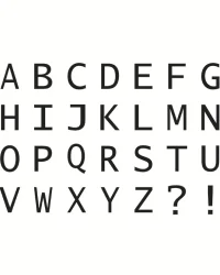 Clear Stamp – Capital ABC Plain