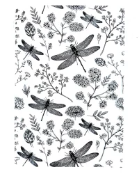 Clear Stamp – Dragonflies and Flowers